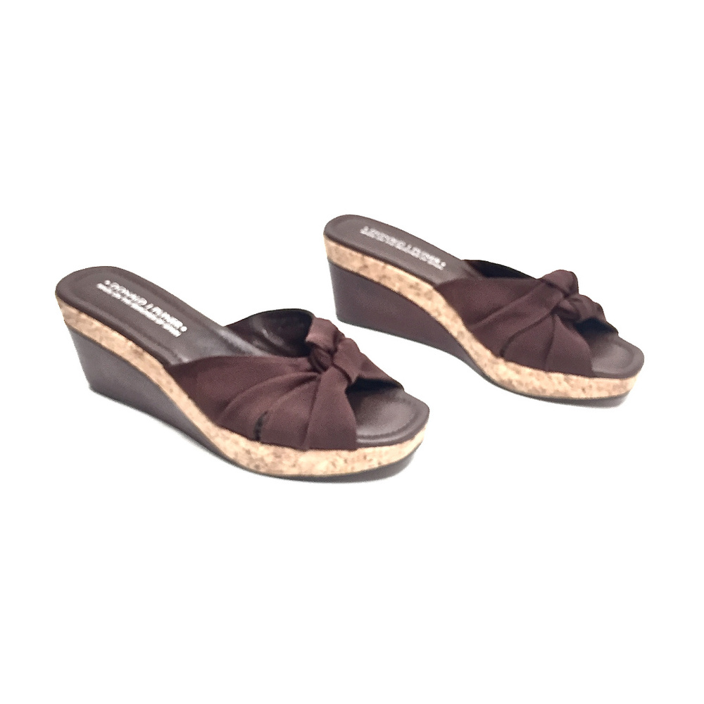 🌹NWOT Donald Pliner Leather, Cork Wedge Sz 11 🌹